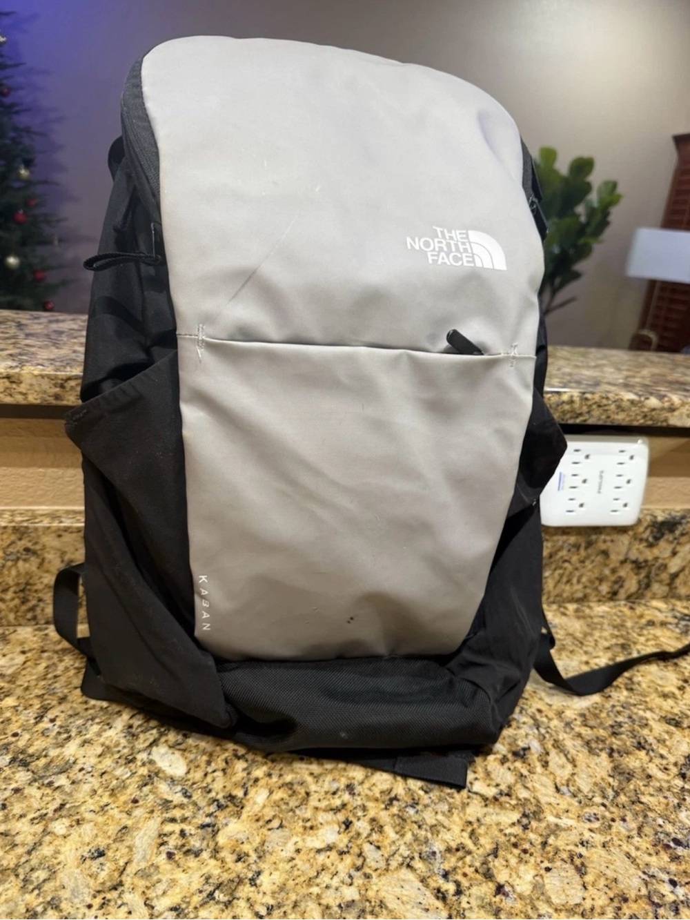 The North Face Backpack KABAN Flexvent Gray Pack bag Padded Hiking Work School